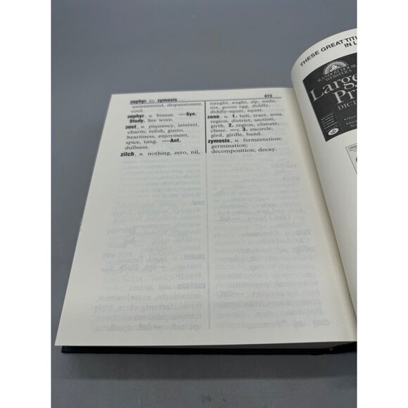 Random House Websters Large Print Thesaurus Hardcover book 2001 English READ - Picture 3 of 6
